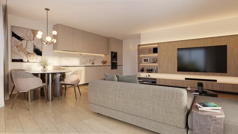 Splendid new 3.5-room apartment in Saxon! (2)