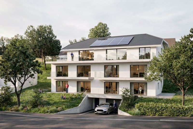 Beautiful new 3.5-room apartment with large balcony on the 1st floor in Vouvry! (8)