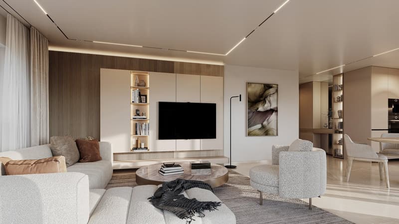 Beautiful new 3.5-room apartment with large balcony on the 1st floor in Vouvry! (6)