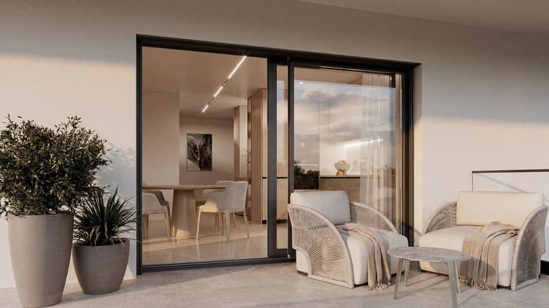 Beautiful new 3.5-room apartment with large balcony on the 1st floor in Vouvry! (4)