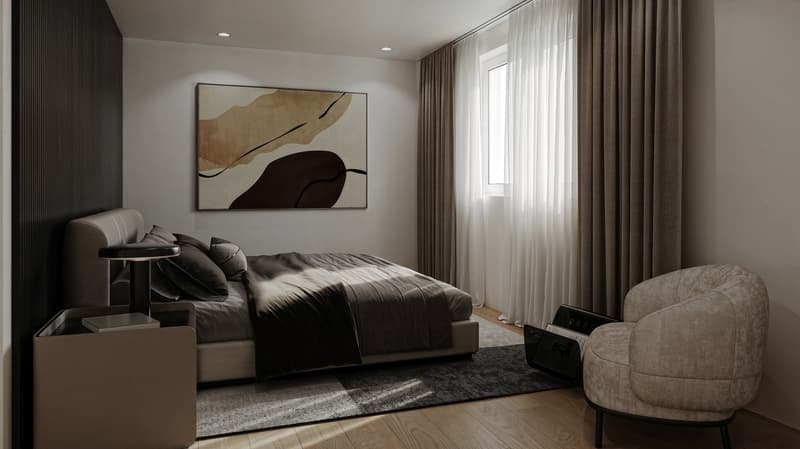 Magnifique attique neuf de 3,5 pièces avec grand balcon à Evionnaz ! (2)