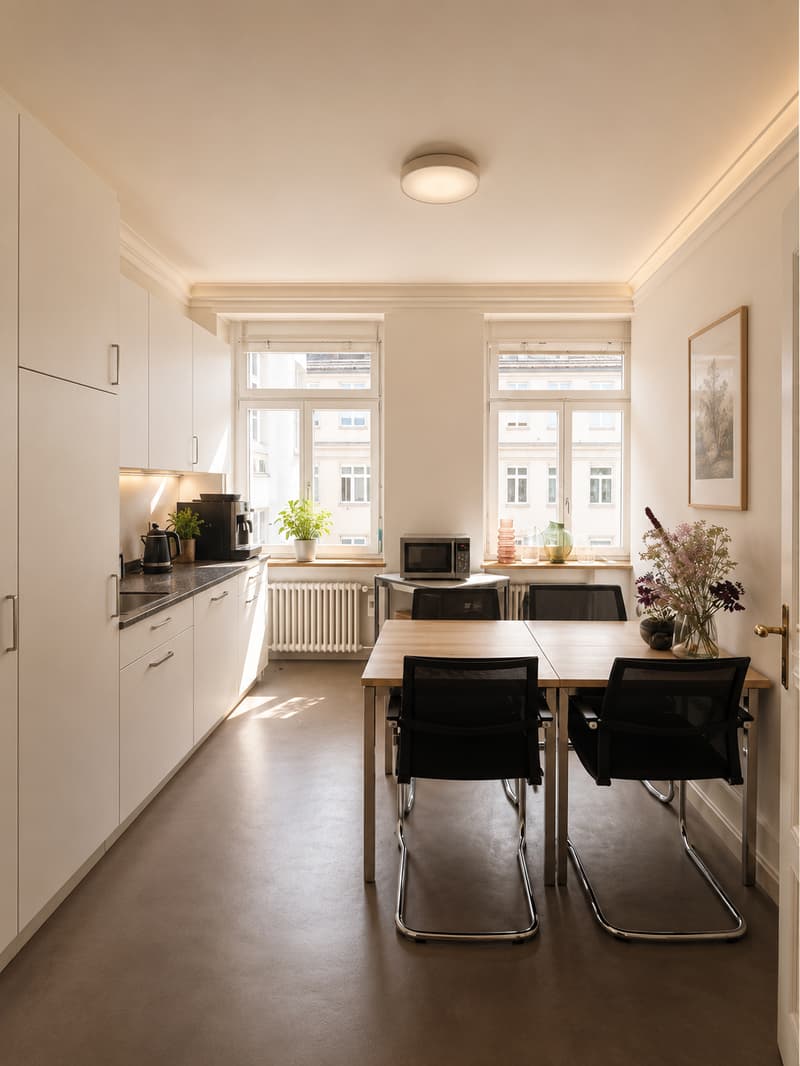Espace de bureau avec balcon dans un état de rénovation prête à occuper (3)