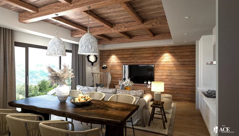 New 5.5-room chalet in the heights of Saxon (1)
