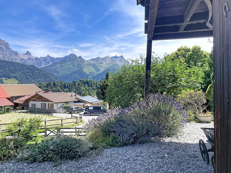Chalet mit Charme in Arveyes - Seltenes Objekt mit Potenzial (1)