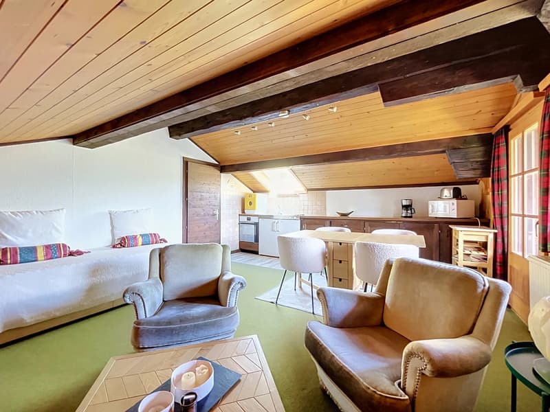 Chalet mit Charme in Arveyes - Seltenes Objekt mit Potenzial (13)