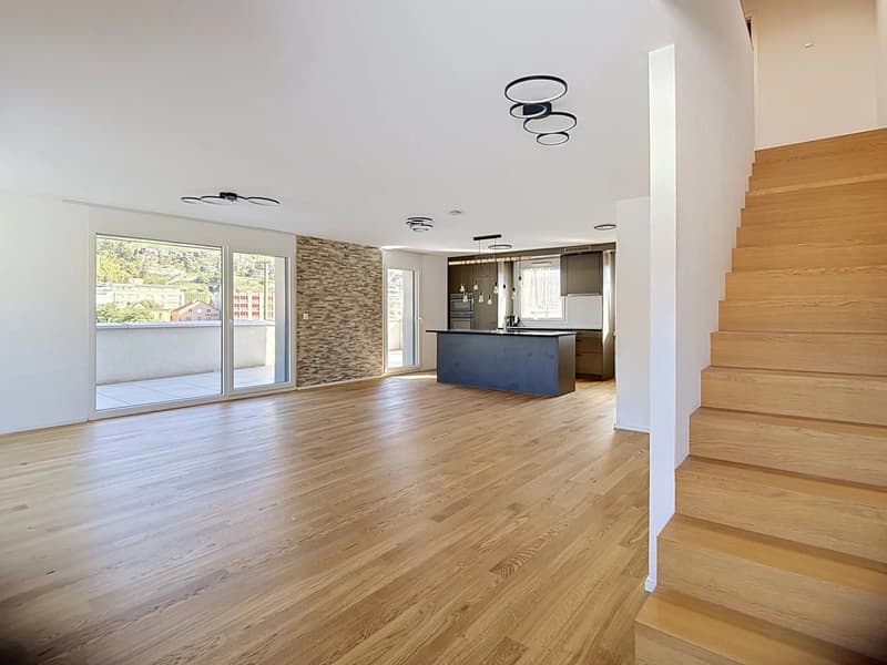 Sierre | Prächtiges neues Dachgeschoss in einem 4,5-Zimmer-Duplex (11)