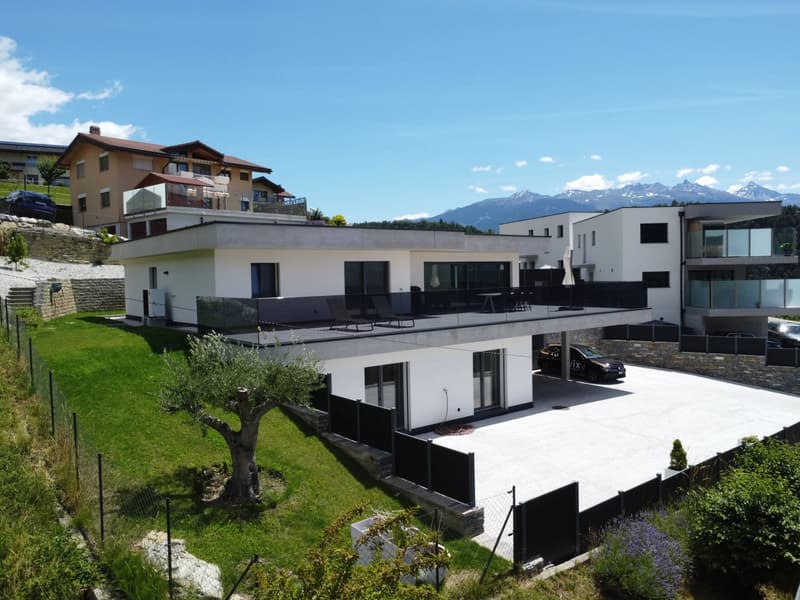 Chandolin-près-Savièse | Villa contemporaine d'exception avec grande terrasse panoramique (1)