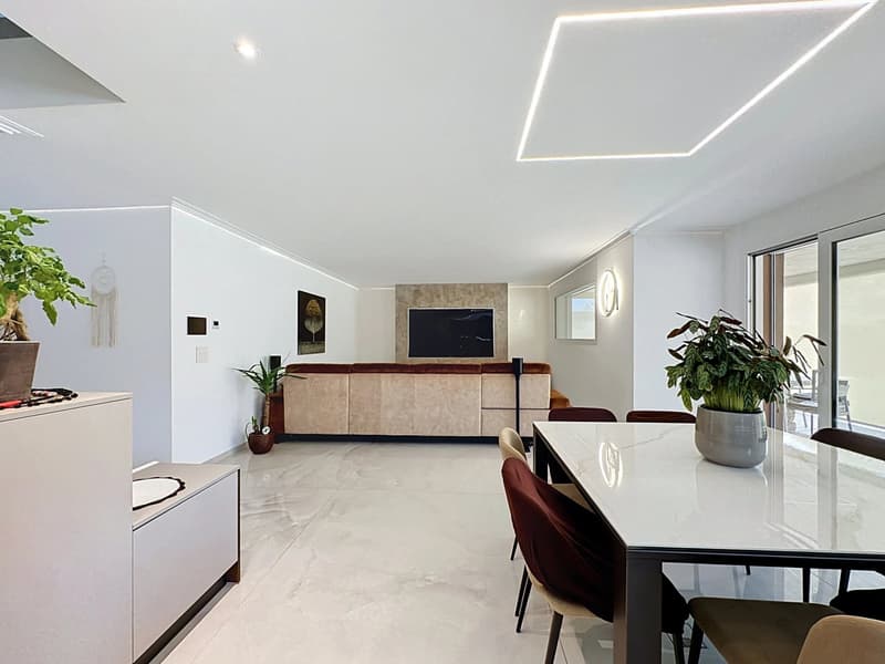Villa moderne 9 pièces à Collombey - Terrasses, jardin, jacuzzi et pisicine (9)