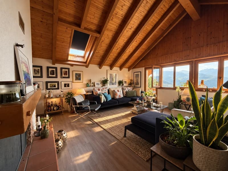 Ayent | Grande maison de deux appartements avec vue panoramique (13)