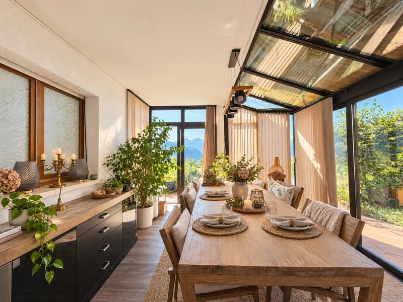 Ayent | Grande maison de deux appartements avec vue panoramique (5)