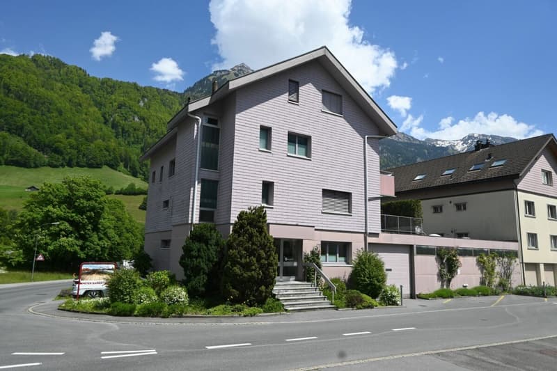 Noleggio di locali commerciali e di magazzino con uffici in una posizione di traffico favorevole a Glarus (1)
