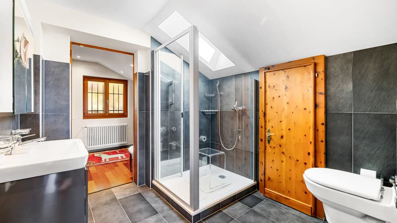 Suite parentale - Salle de douche / Master suite - Shower room / Camera da letto principale - Bagno con doccia