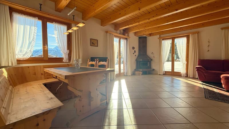 Salle à manger, séjour et coin salon / Dining room, living room and sitting area / Sala da pranzo, soggiorno e area salotto