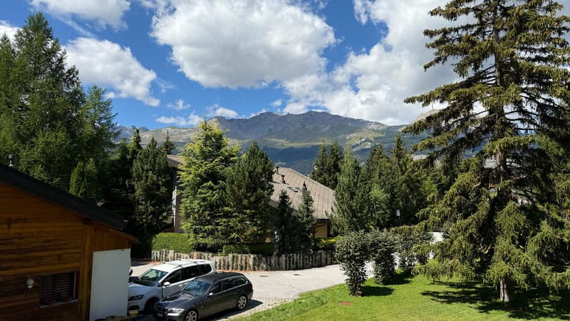 Vue depuis le balcon Ouest / View from the west balcony / Vista dal balcone ovest