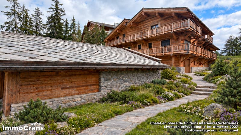 Chalet Les Lutins - Vue depuis le Nord Ouest (Route) / Les Lutins Chalet - View from the Northwest (Road) / Chalet Les Lutins - Vista da nord-ovest (strada)