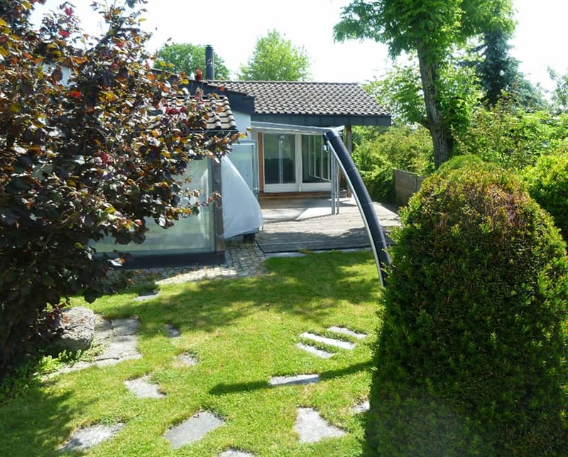 gedeckter Gartensitzplatz