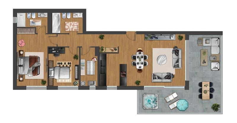 Neue Residenz TORRETTA - Gebäude A - Bellinzona / LETZTE WOHNUNG! (1)