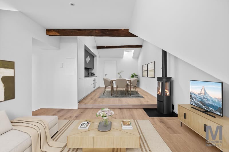 Appartement de 3.5 pièces en attique entièrement rénové (8)