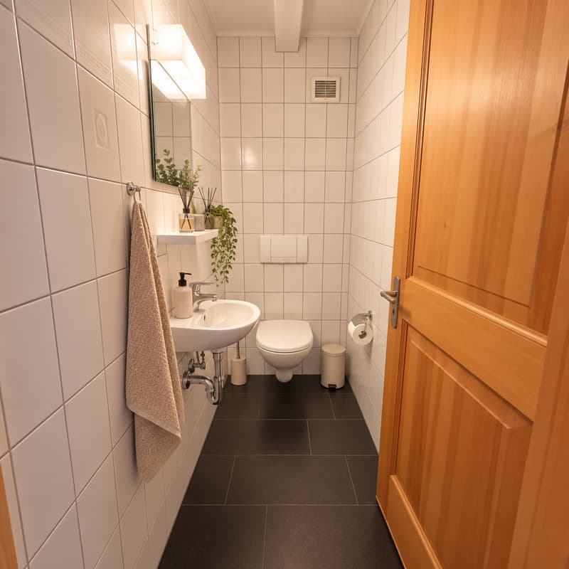 Visualisierung Gäste-WC (Dachgeschoss 1)