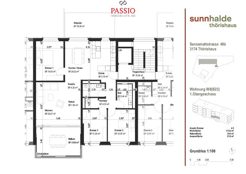 Modern 4.5-room new building apartment with high-quality interior design (3)