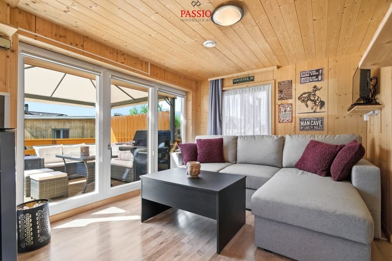 Mobile home in chalet style with spectacular 3-peak view (5)