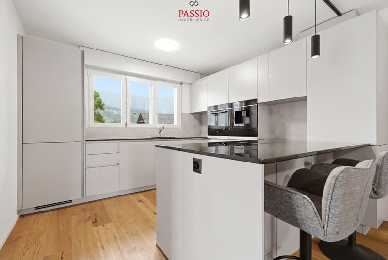 Newly renovated 4.5-room apartment with Alpine view and garden share (7)