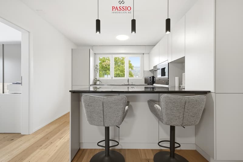 Newly renovated 4.5-room apartment with Alpine view and garden share (10)