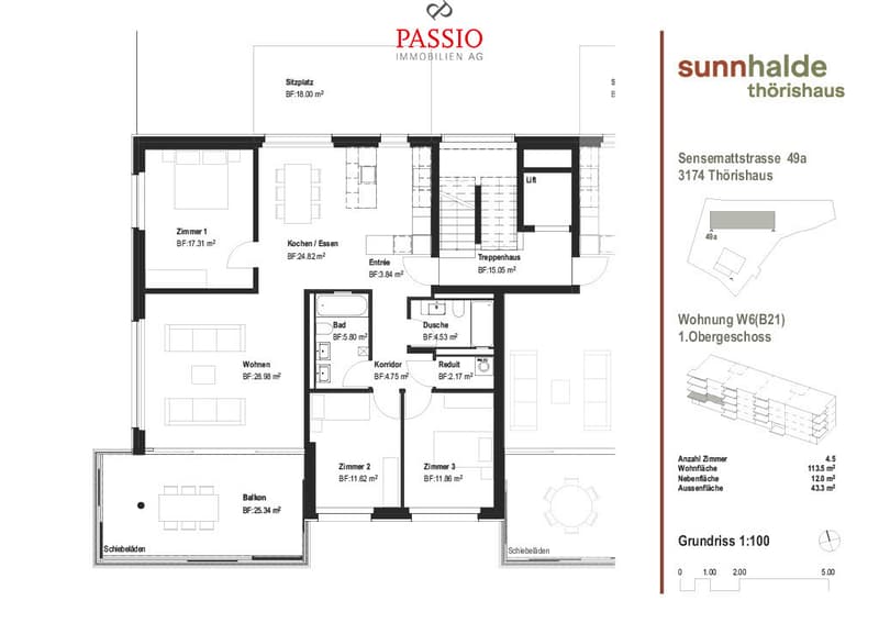 Appartement de construction neuve 4.5 pièces avec aménagement intérieur de haute qualité (3)