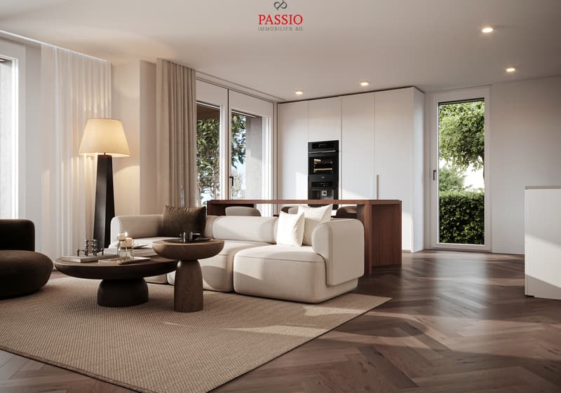 Appartement-jardin 4.5 pièces à Biel - Vivre moderne avec jardin privé (1)