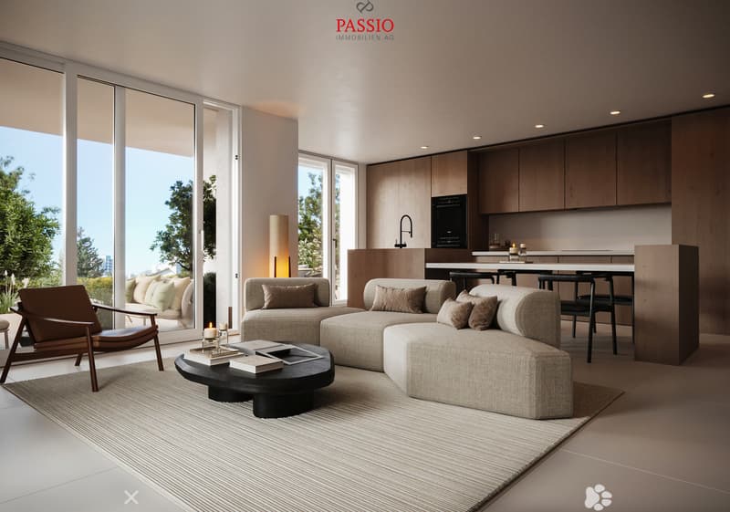 3.5-Zimmer-Erdgeschosswohnung - Modern wohnen mit grossem Sitzplatz (2)