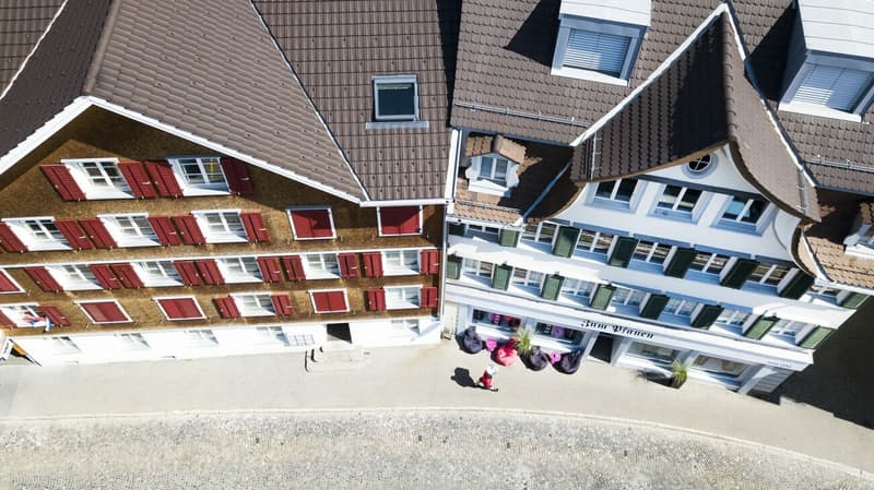 Apartment buildings in the Herisau old town (1)