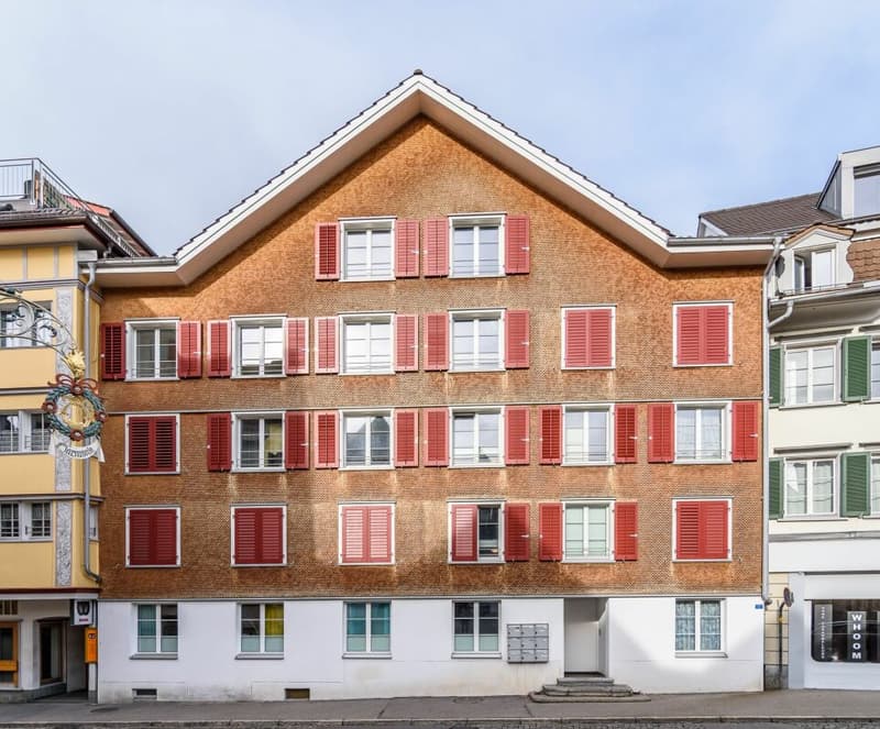 Apartment buildings in the Herisau old town (2)