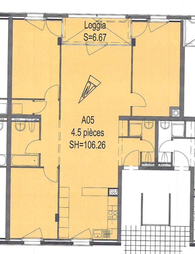Lumineux 4 ½ de 110m2 avec place de parc! (11)