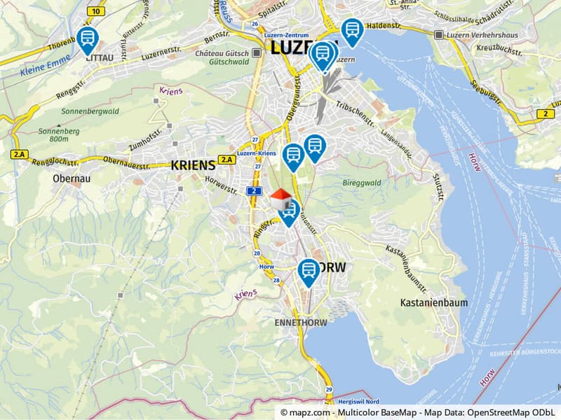 Geolyzer Kartenausschnitt