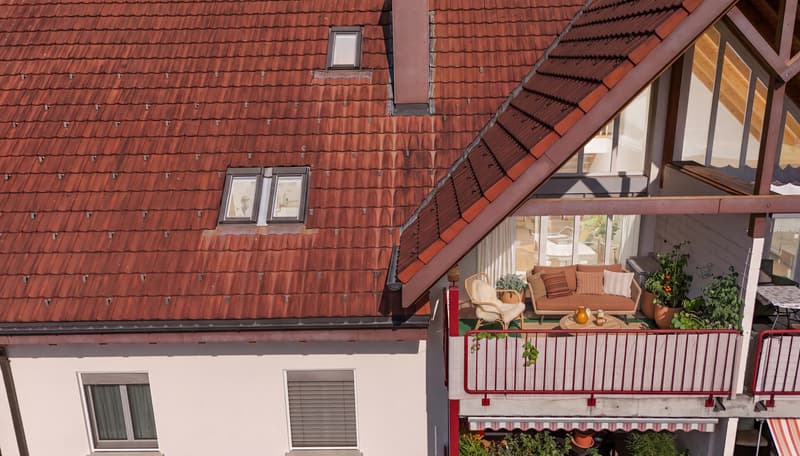 Gemütliche Maisonette-Dachwohnung mit herrlicher Weitsicht (1)