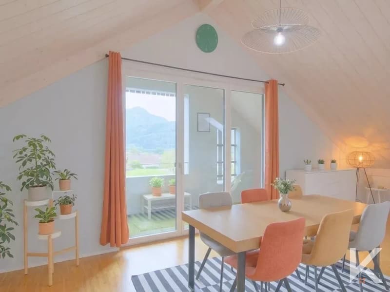 Attic 3.5 rooms in Attalens (2)