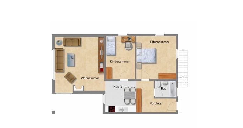 Appartement de charme et confortable dans un immeuble ancien, situé dans un endroit calme et ensoleillé, limité jusqu'au printemps 2027 (3)
