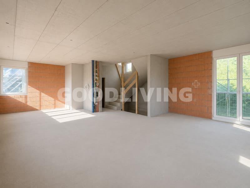 Auch in dieser Etage hat es ein Bad