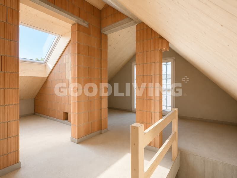 Dachstock mit Badezimmer