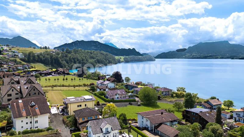 Two garden apartments in an exclusive location in Greppen - living, working, and living by the lake (1)