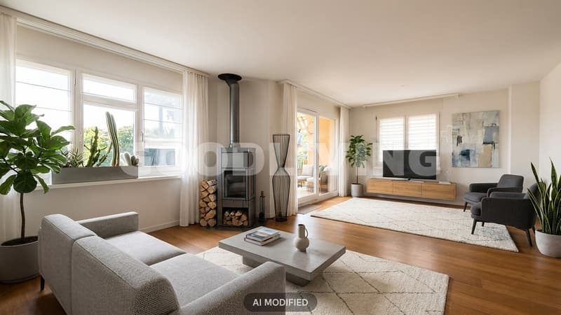 Spacious maisonette attic apartment with balcony and panoramic view (2)