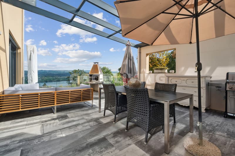 gedeckte Terrasse