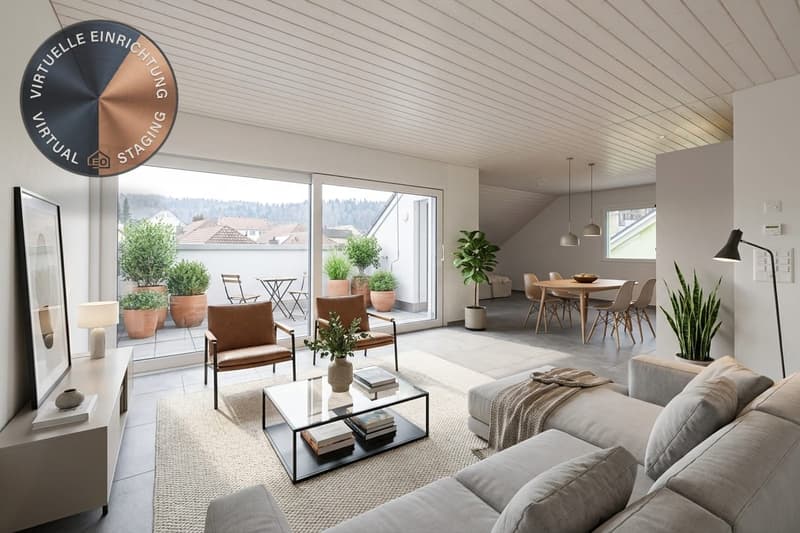 Appartamento in attico 4.5 locali con ampio balcone, Niederwil (1)