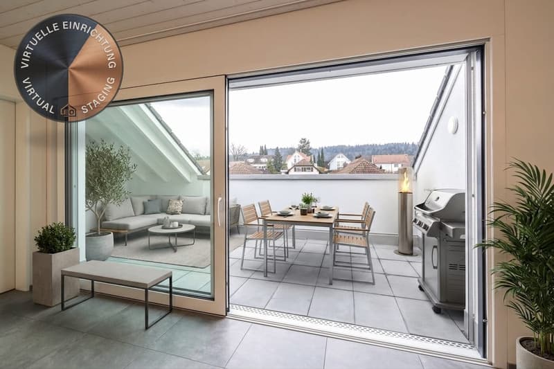 4.5-Zi.-Attikawohnung mit grossem Balkon, Niederwil (9)