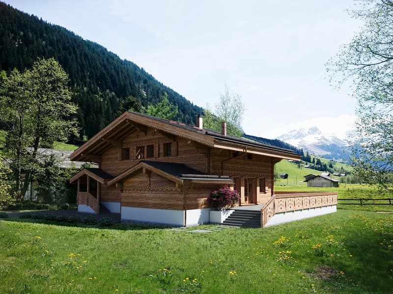 Idyllisches 5½-Zimmer Neubau-Chalet mit Bergsicht (1)