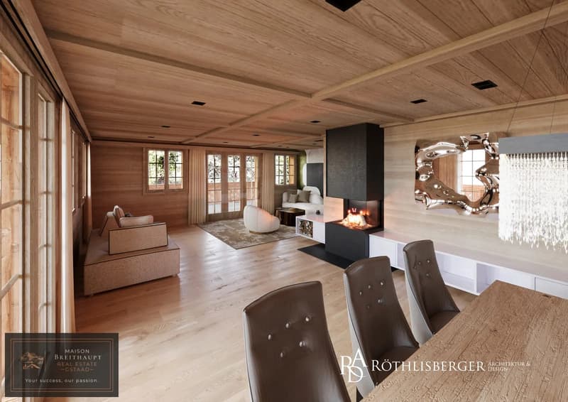 Idyllisches 5½-Zimmer Neubau-Chalet mit Bergsicht (4)