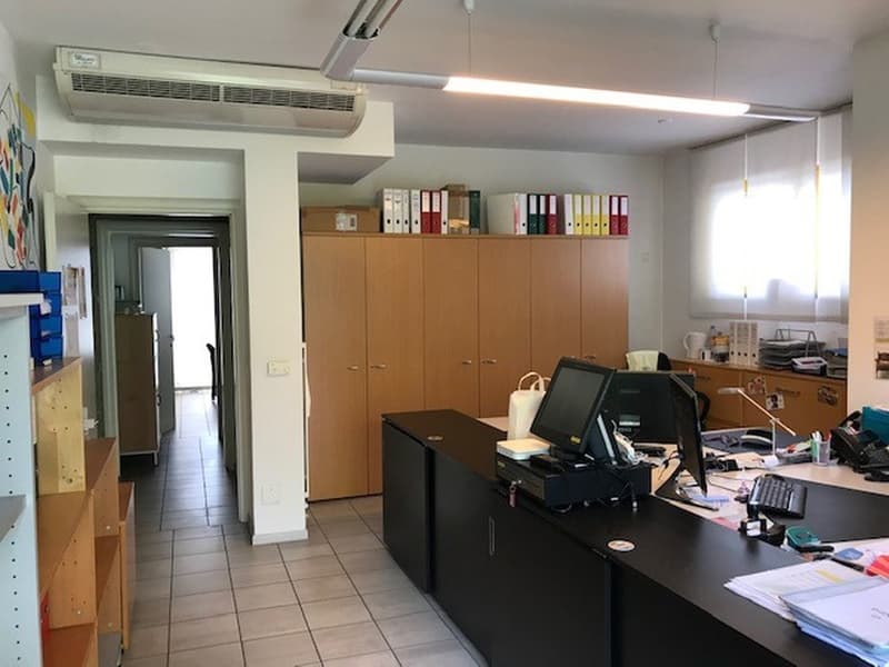 Bureau spacieux à l'étage du grenier avec vue ouverte (6)