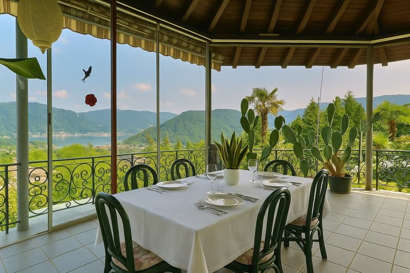 Verglaster Balkon mit Weitblick.
