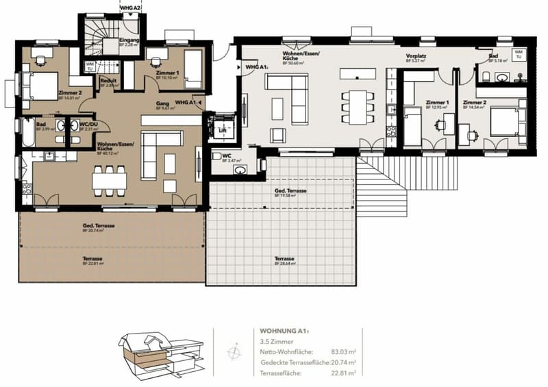 Newly built 3.5-room apartment with a distant view (14)