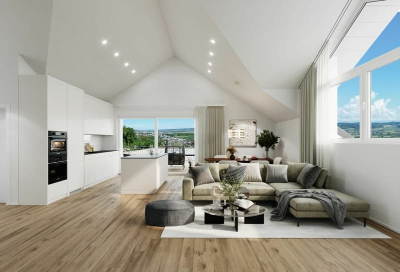 New Build: Unique 3.5-Room Attic Apartment with Terrace (1)